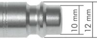 Druckluft Schnellkupplung Steckkupplung 7,2 - f&uuml;r Druckluftschl&auml;uche mit 6mm Innendurchmesser 